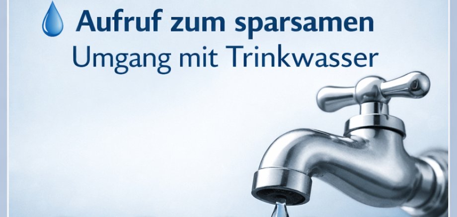 Trinkwasser sparen