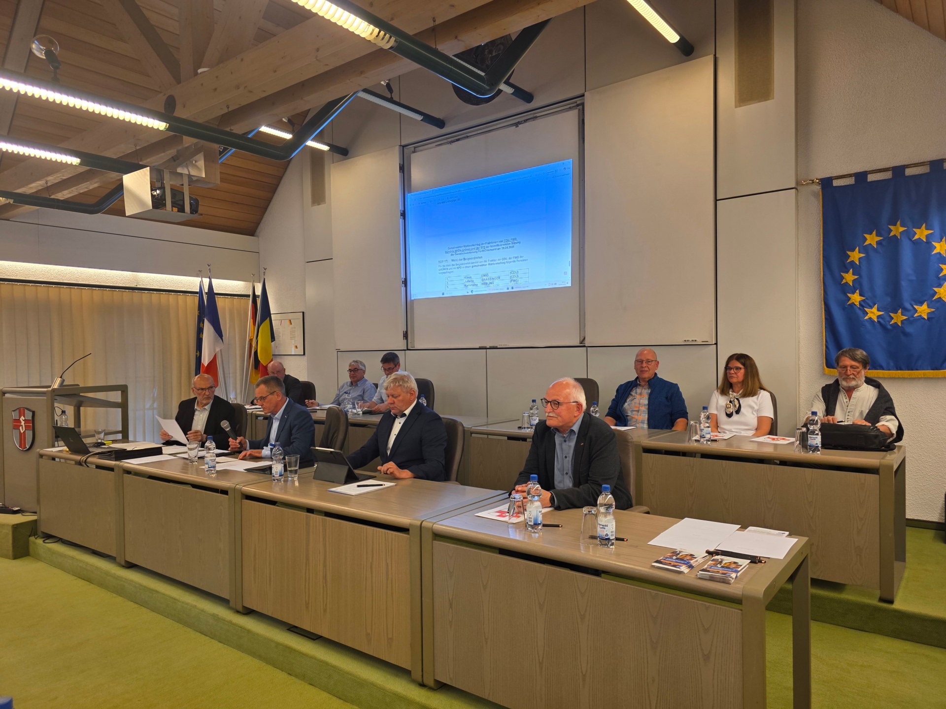 Konstituierende Sitzung Gemeindevertretung Foto