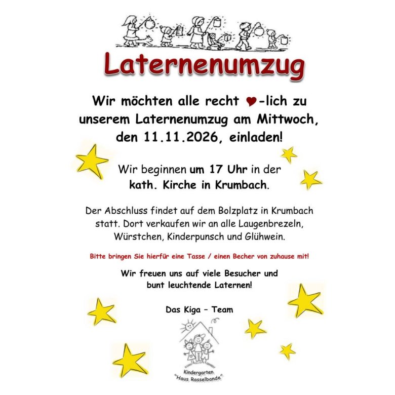 Laternenumzug Krumbach 2026