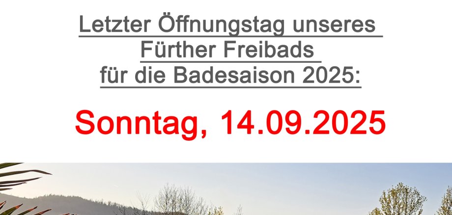Freibadschließung 2025