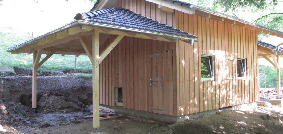 Neues Känguru-Haus im Erlenbacher Bergtierpark